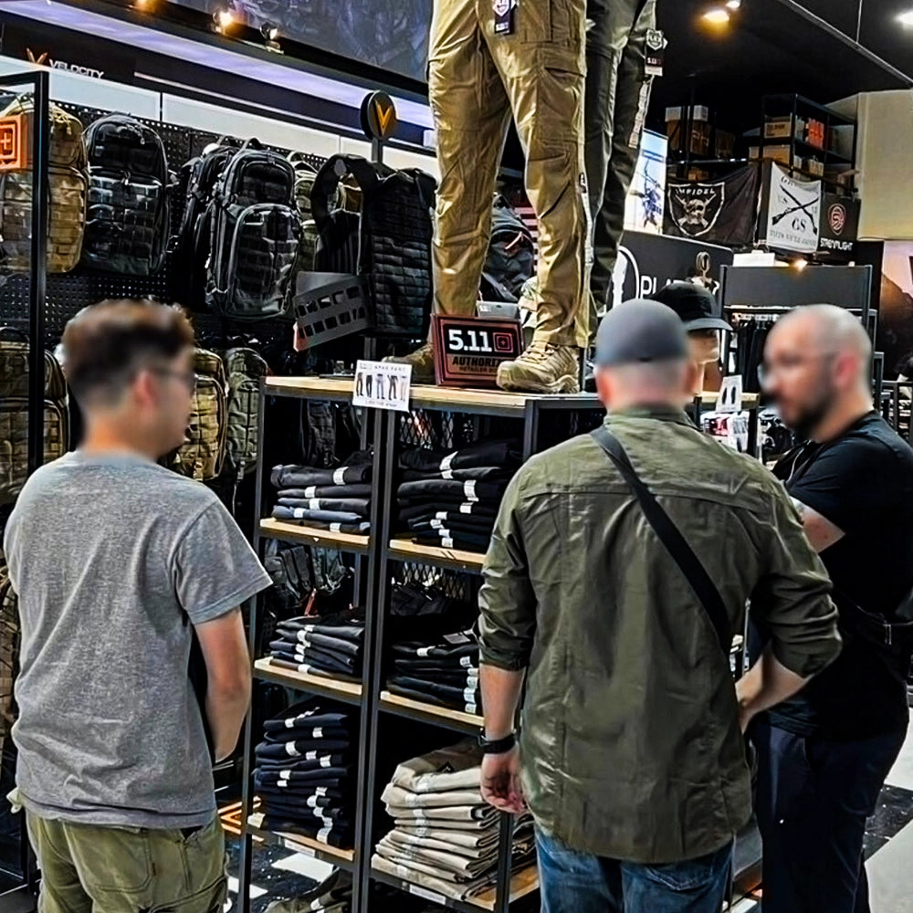 Customers make purchases in-store Valor Tactical Store ร้าน เวเลอร์ แทคติคอล 05